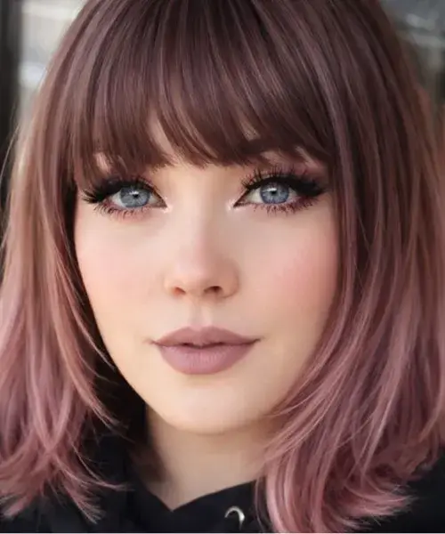 Bob With Ombré Bangs
