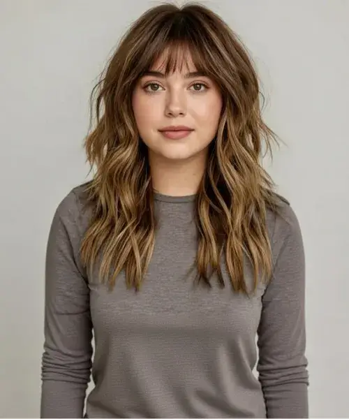 Blunt, Shoulder-Length Waves