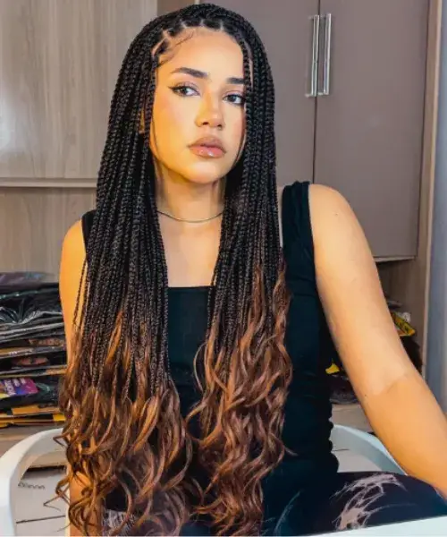 Waist-Grazing Braids