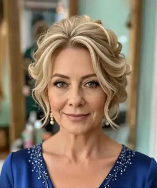 A Floral-Adorned Updo