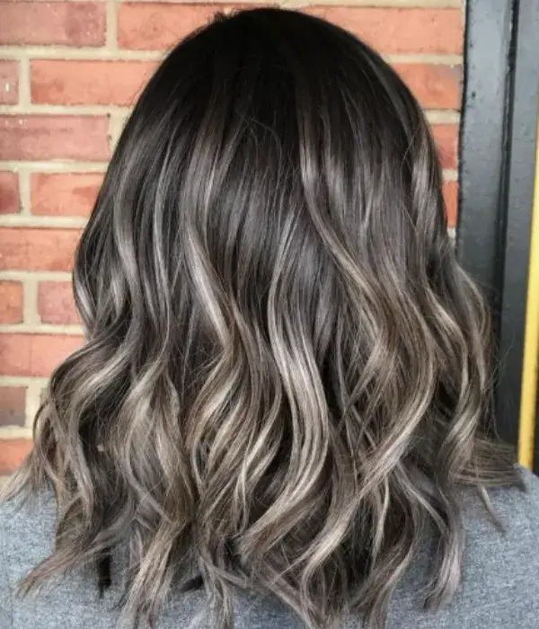Ashy light brown ombre