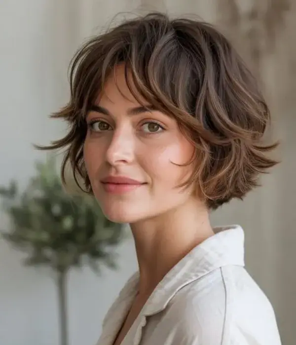 Choppy Layered French Bob
