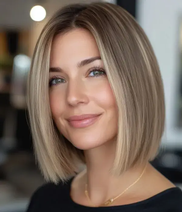 Clean-Line Bob for Thick Hair