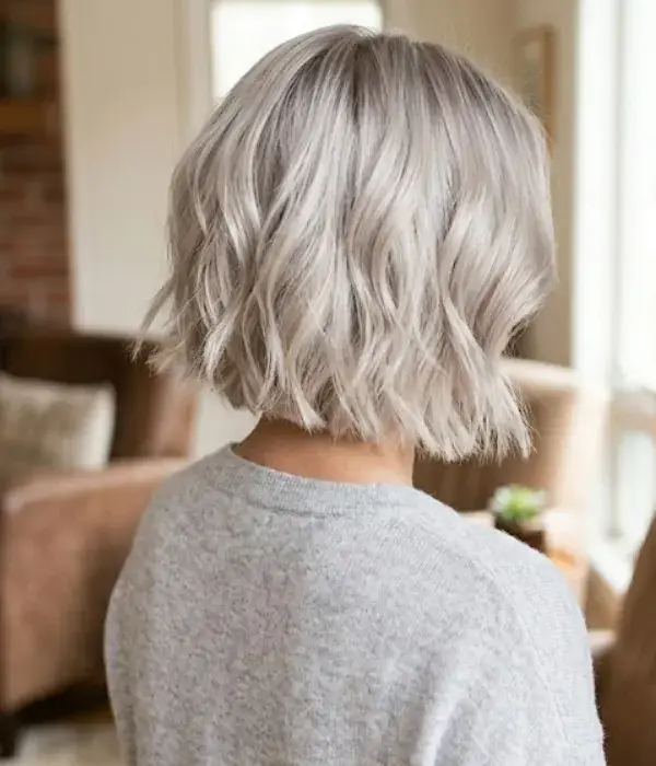 Cool-Toned Blonde Italian Bob