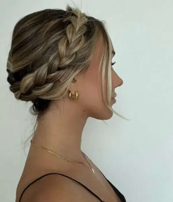 Crown Braid Quick Style for Fall
