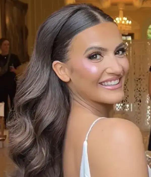 Curls Pinned Behind Ears