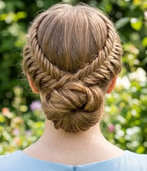 Double Fishtail Bun