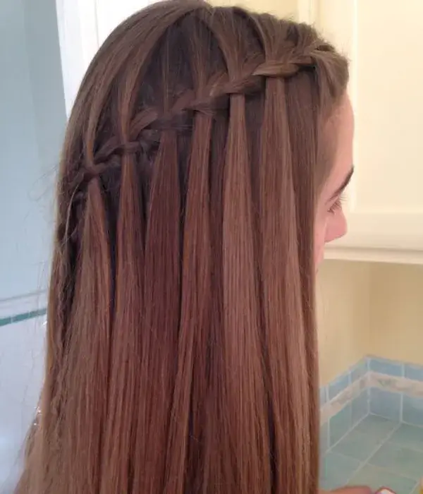 Easy Waterfall Braid Hack