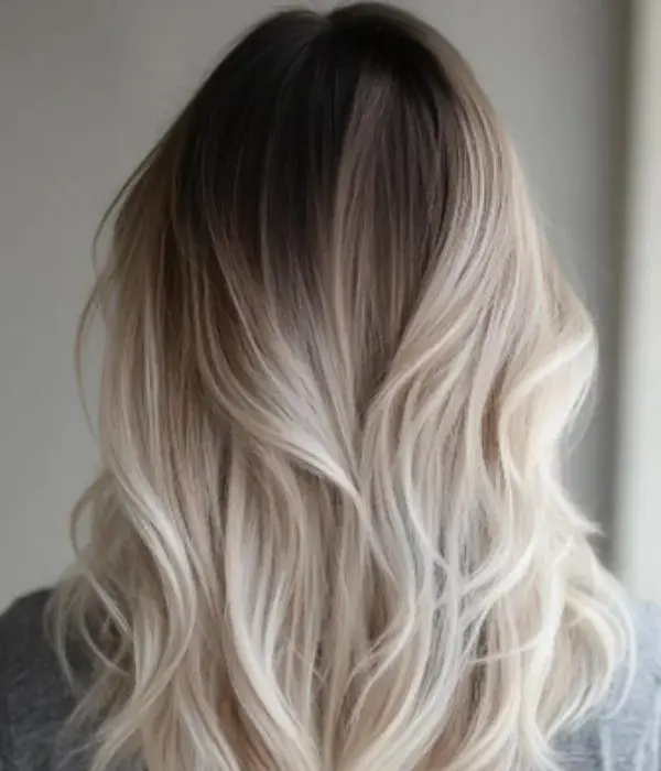 Icy blonde ombre