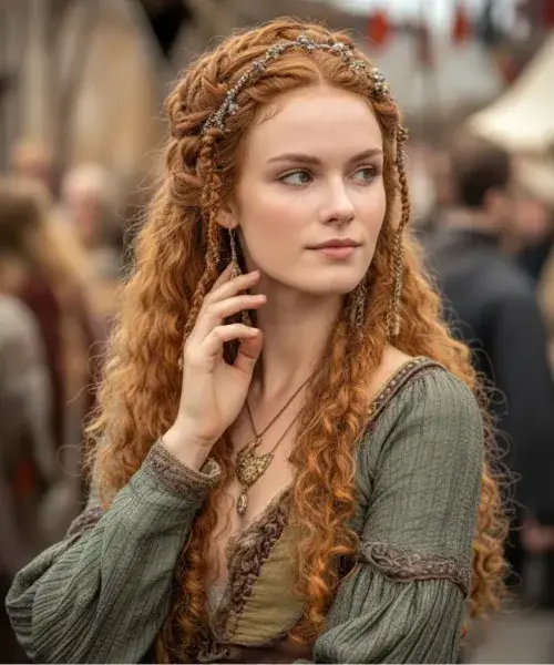 Medieval Braids and Metal Accessories