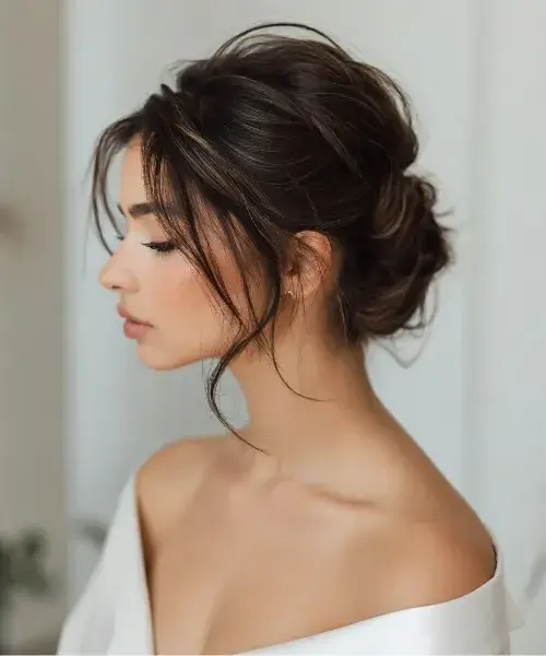 Messy Bun for Short Hair