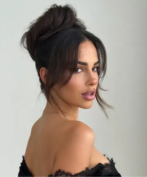 Messy Bun for Thick Hair