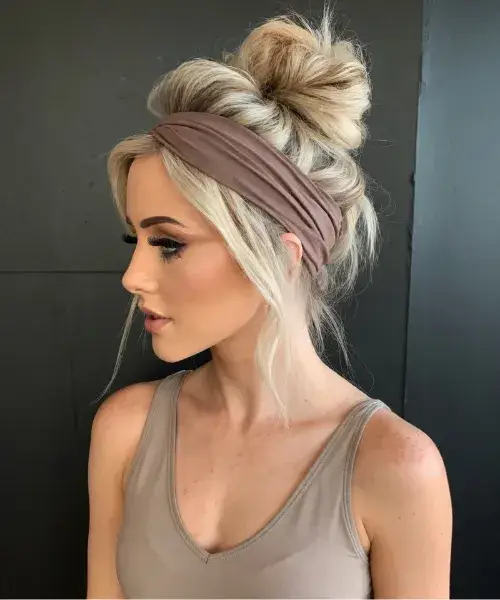 Messy Bun with a Headband