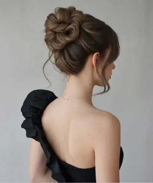 Messy Bun with a Twist