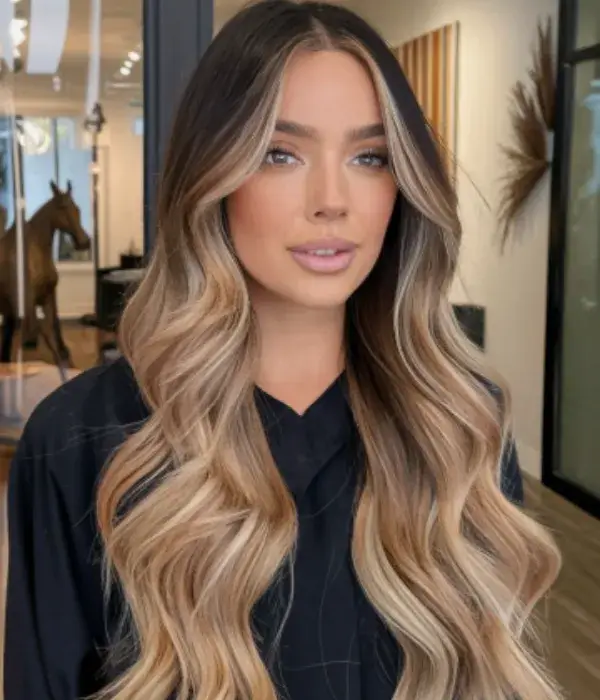 Ombre with highlights