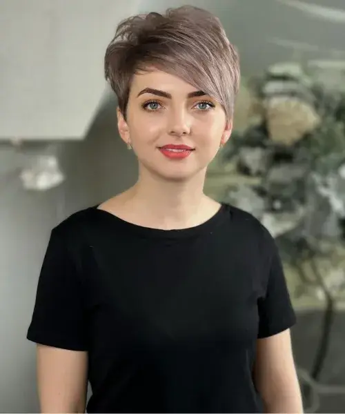 Pixie With Long Bangs