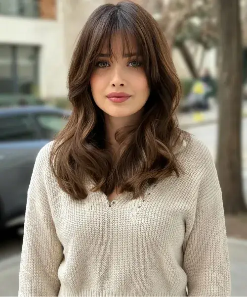 Razored French Fringe