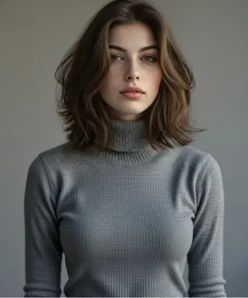 Short Brown Hair With Blonde Highlights