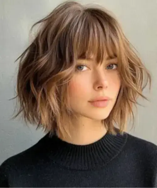 Textured Edgy Bob
