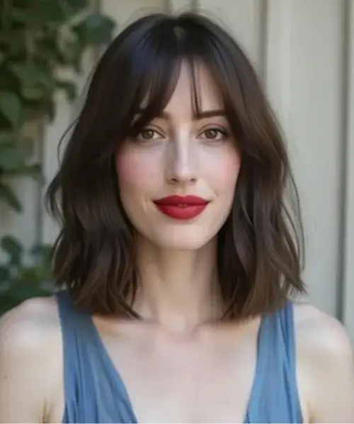 Textured Lob With Feathery Fringe
