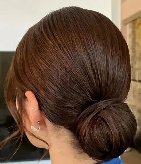 The Scrunchie-Less Low Bun