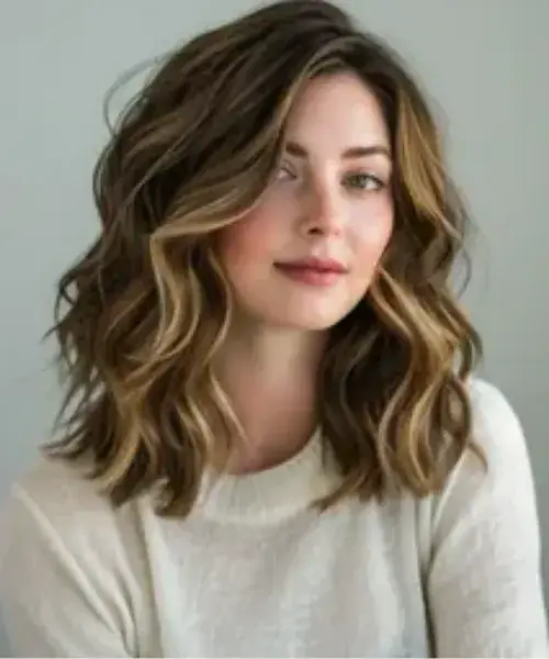 Tight Shoulder-Length Waves