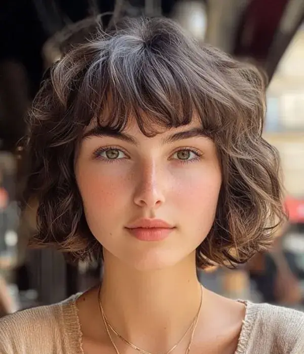 Wavy Shaggy French Bob