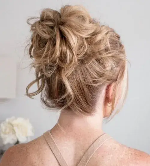 A Messy, Looped Bun