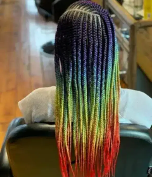Colorful Feed-in Braids