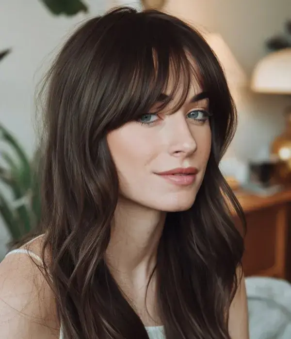 Curtain Bangs Hair Parting Style