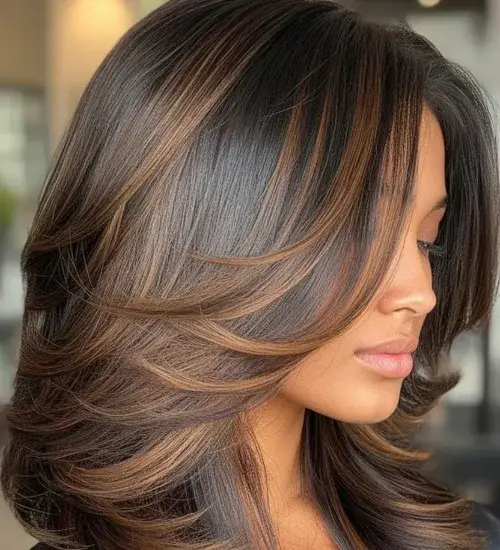 Dark Caramel Lowlights