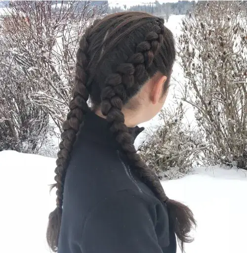 Double Dutch Braids Look