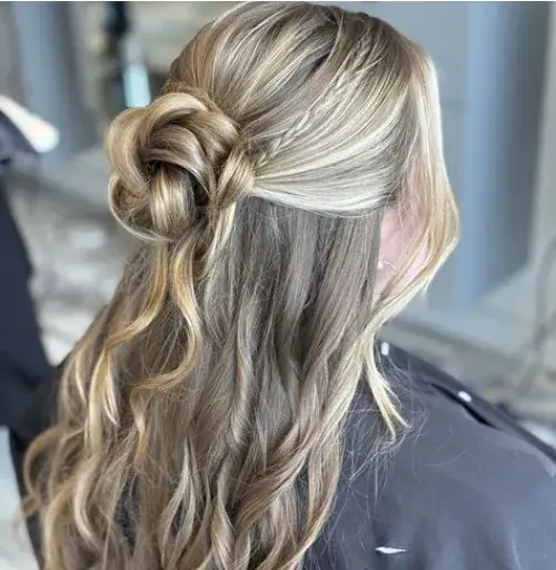 Half-Up Half-Down Bun