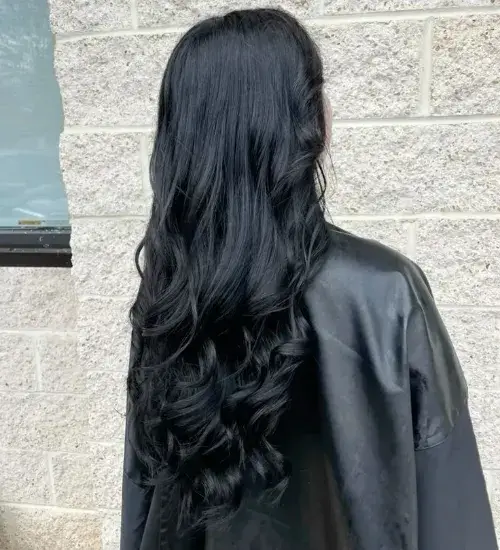 Long Jet Black Hair
