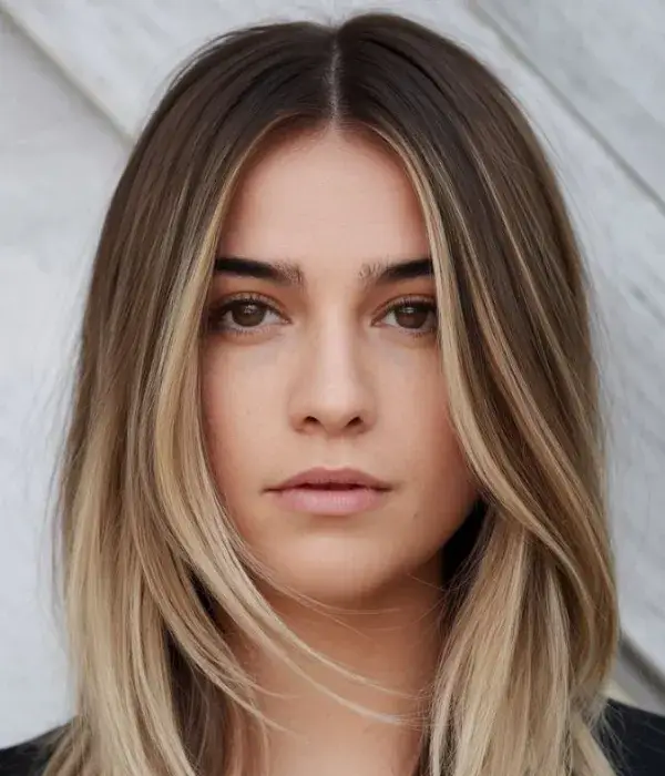 Middle Part Hair Parting Style