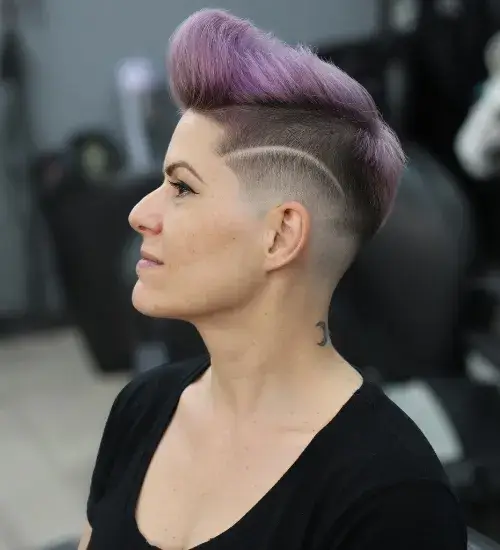Punk Rock Undercut with Shaved Sides
