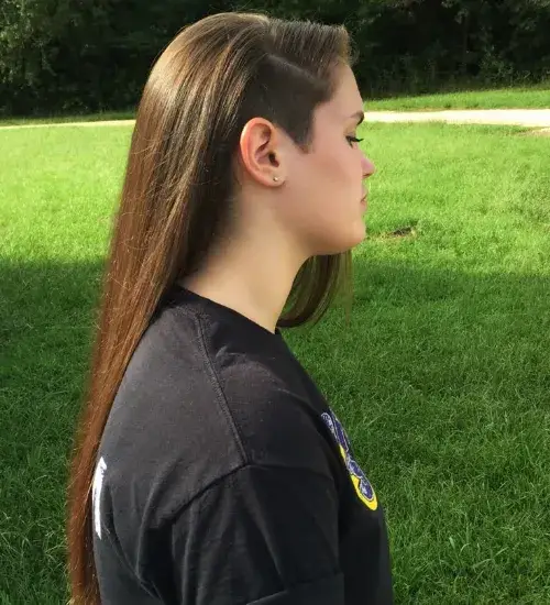 Shaved Sides For Long Straight Hair