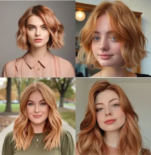 Strawberry Blonde for Different Face Shapes