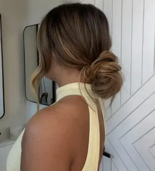 The Super Quick Messy Low Bun