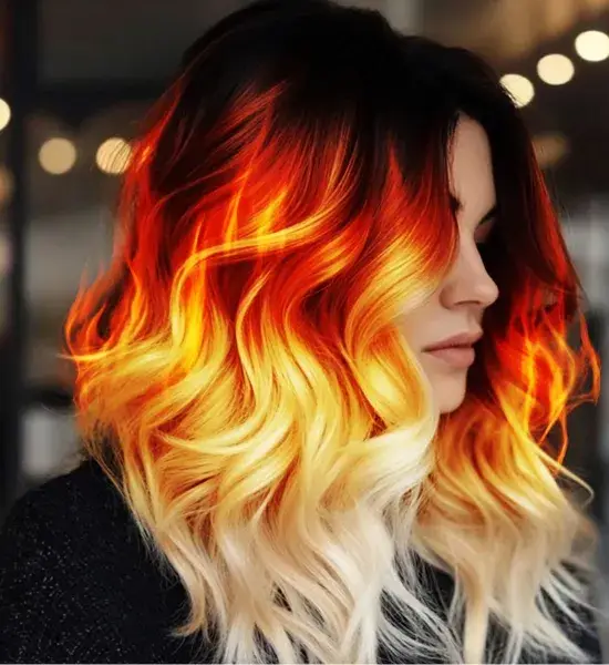 Fiery Flame Ombre