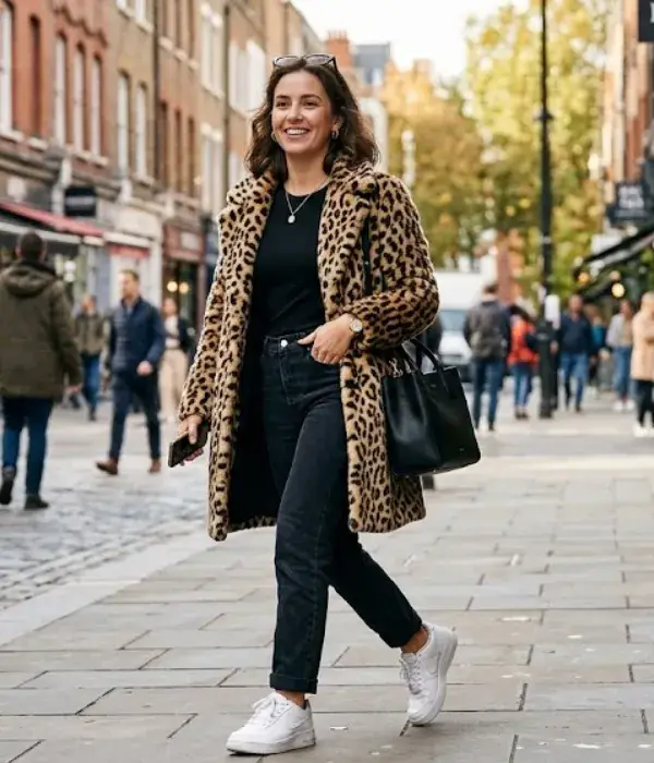 Statement Outerwear with Simple Basics