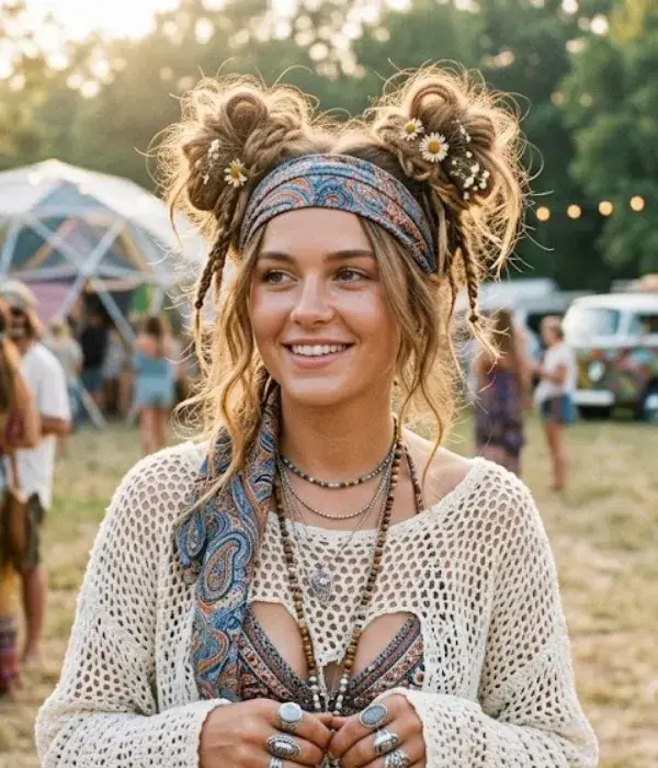 Trendy Space Buns