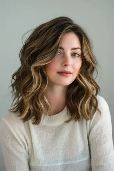 Medium Wavy Hair